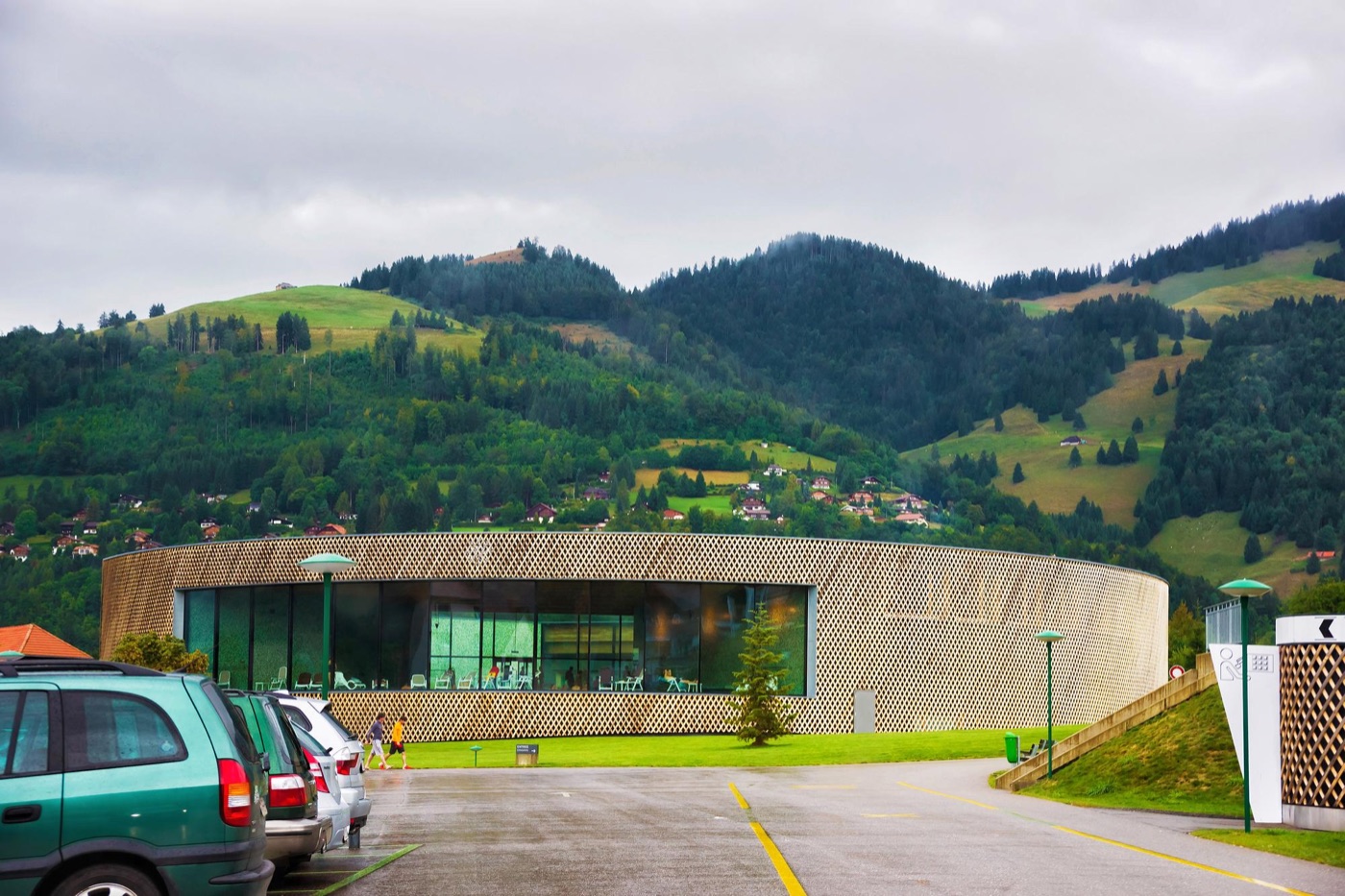 Commercial property in a mountain town
